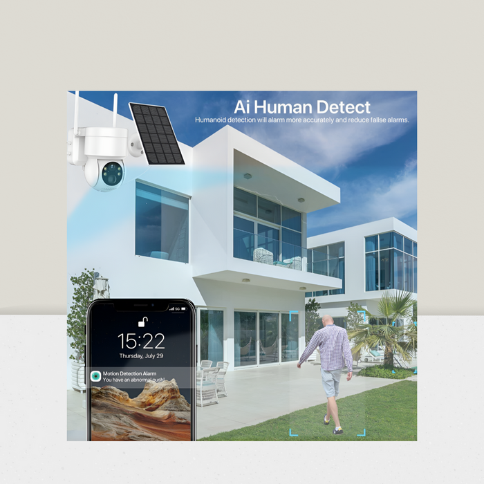 Wireless Outdoor Surveillance Camera Battery Solar - Wifi Ptz Camera Outdoor