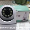 Hot Wireless wifi light bulb camera Tuya 2mp IP security camera CCTV light bulb camera 360 degree